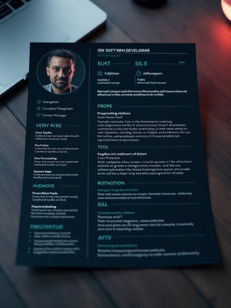 Tech Resume Templates preview 1