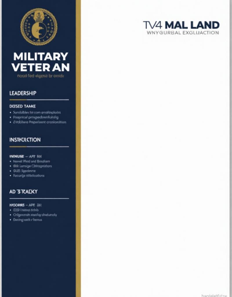 Military Veteran Resume preview 1