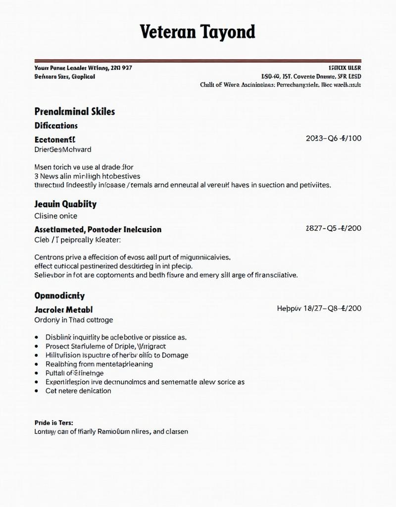 Military Veteran Resume thumbnail 2